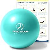 ProBody Pilates Ball Small — 9 Inch Small Exercise Ball (Aqua)