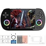 RG40XX H Retro Handheld Game Consoles RG40XXH Retro Gaming Console 64 TF Card Preloaded Games 5000+ Portable Gaming Console Linux 64-bit System 4.0'' IPS Screen WiFi Bluetooth HD and TV Output Black