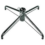 Metal Christmas Tree Stand for 3–8ft Artificial Trees – Heavy Duty 23.6" Foldable Base Fits 0.5–1.26" Poles | Rust-Proof Dark Green Stand with Non-Slip Pads for Secure Setup