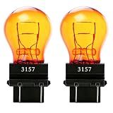 BYVORS 3157NA 4157NA Amber Turn Signal Bulbs 12V 27/7W – 2 Pack
