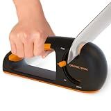 Orange Ninja Serrated & Kitchen Knife Sharpener – 4-Stage Sharpening Tool