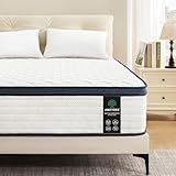 Amztree Queen Mattress 12 Inch Mattress Queen Size - Memory Foam & Pocket Coils Springs, Pressure Relief, Medium Firm Comfort, Motion Isolation, Ideal for All Sleep Positions, CertiPUR-US Certified
