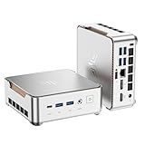 KAMRUI Pinova P2 Mini PC 16GB RAM 512GB SSD, AMD Ryzen 4300U 28W(Beats 10110U/3500U/N95,Up to 3.7GHz) Mini Computers,Triple 4K Display/HDMI+DP+Type-C/WiFi/BT for Home/Business Mini Desktop Computers