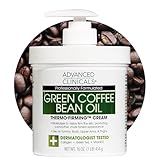Advanced Clinicals Green Coffee Bean Thermo - Firming Body Lotion | Caffeine Infused Collagen Cream Moisturizer & Body Cream For Women, Stomach, Legs, & To Improve Look Of Textured Crepey Skin, 16 Oz