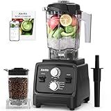 Aeitto Blenders for Kitchen with 1800W Motor, 68Oz. Large Capacity, 2-in-1 Blender & Grinder Combo, BPA-Free Countertop Professional Blender for Smoothies, Ice Crush, Frozen Drinks, Black