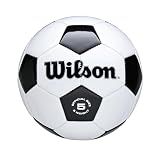 WILSON Traditional Soccer Ball - Size 5, Black/White