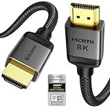 Silkland Certified HDMI 2.1 Cable, [4K@240Hz 144Hz 120Hz, 8K@60Hz] 1440P Ultra High Speed HDMI Cable 48Gbps (Upgrade Braided), HDR10+, eARC, HDCP 2.3, Compatible for Xbox/PS5/PS4/Roku TV-6.6ft