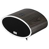 Solis Audio SO-6000 Retro Bluetooth Stereo Shelf Systems Speaker Hi-Res Smart Wi-Fi Wireless Speaker with Google Chromecast Built-in Walnut