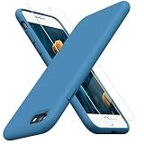 miracase Ultra Slim Designed for iPhone SE Case 2022(3rd Gen)/iPhone SE 2020 Case(2nd Gen)/iPhone 7 Case/iPhone 8 Case with Screen Protector, Multi-Color Silicone Shockproof Phone Case(Capri Blue)