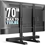 HOLMAXD Universal TV Stand for 19-70 Inch LCD LED TVs, Height Adjustable TV Legs Replacement Hold up to 110 lbs, Table Top TV Stand Base, Max VESA 800X600mm