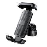 LISEN Bike Phone Holder, [Super Easy Install] Motorcycle Phone Mount Ebike Accessories Bicycle Handlebar Holder Mount Gifts for Adults Kids Men Mountain Mini Bike Scooter Gear Accessories, Black