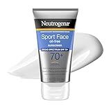 Neutrogena Sport Face Sunscreen SPF 70+, Oil-Free, 2.5 fl oz, Sweat & Water-Resistant, Broad-Spectrum UVA/UVB, Nourish & Restore Skin Balance, Oxybenzone Free Sunscreen For Face