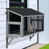 beeNbkks Bug Proof Window Catio, Expandable Outdoor Cat Enclosure