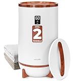 SereneLife Towel Warmers Bucket, with Customized Fragrance for Spa and Bathroom, Luxury Towel Heater Gifts for Him & Her, Auto Shut off, Fits 2 large Towels, Blankets, Bathrobes, PJ's (Cherry)