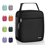 Lunch box Lunch bag for men women Insulated Lunchbox Lunch bags for Work Picnic Travel (Black)