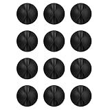 Flezoo 12PCS Black Adhesive Cable Clips Cord Organizer for Wire Management
