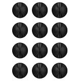 Flezoo 12PCS Black Adhesive Cable Clips Cord Organizer for Wire Management