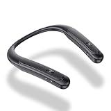 Gardway Neckband Bluetooth Speaker, Wireless Wearable Speaker w/lightest 78g Weight, Hands-Free Calling, 12 Hrs Playtime, Portable Speakers w/Built-in Mic for Home, Office and Outdoors