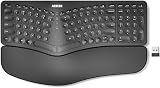 Arteck Split Ergonomic Keyboard with Palm Rest, 2.4G USB Wireless Keyboard