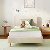 Emerspring Twin Mattress for Kids 6 Inch Green Tea Memory Foam Mattress for Cool Sleep & Pressure Relief, Fiberglass Free, Bed in a Box, Removable Washable Cover, CertiPUR-US Certified