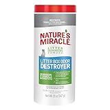 Nature's Miracle Litter Box Deodorizer, 20 Ounces, Litter Deodorizing Powder, Cat Odor Control Formula