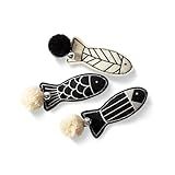 Fringe Studio, Off THE Scales Durable Cotton Canvas Cat Toy, 3PCS Set, PetShop Collection (904028)