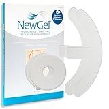 NewGel Advanced Silicone Professional Scar Sheets by MyNewGel, Sheeting Set, Ultra-thick for breast reconstruction surgery "anchor" scars, 2 breast anchors and 2 areola circles (4-Count) - CLEAR