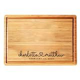 Personalized Wood Engraved Cutting Board - Valentines Day Gift for Her - Unique Present for Wedding, Anniversary, Housewarming, Birthday, Holiday, or Romantic Gift Idea for Friends, Family, Mom, Dad
