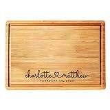 Personalized Wood Engraved Cutting Board - Valentines Day Gift for Her - Unique Present for Wedding, Anniversary, Housewarming, Birthday, Holiday, or Romantic Gift Idea for Friends, Family, Mom, Dad