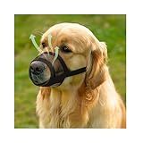 Evollax Dog Muzzle for Large Dogs – Breathable Air Mesh Muzzle for Large Sized Dog | Adjustable Mussels for Dogs Grooming | Muzzles to Prevent Biting Barking Chewing | Allows Panting and Drinking