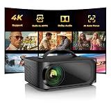 ONOAYO Outdoor-Projector-4K with AI Auto Focus,50WDolby Audio,Built-in Apps
