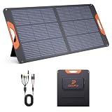 ZOUPW 100W Portable Solar Panel for Power Station,23.5% Efficiency Mono Foldable Solar Charger for Jackery 300/Ecoflow River/Anker/Bluetti,IP67 Waterproof for Camping RV Off-Grid Emergency Power
