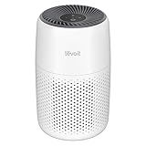 LEVOIT Air Purifiers for Bedroom Home Dorm, AHAM VERIFIED, 3-in-1 Filter Claener with Fragrance Sponge, Portable Filters Smoke, Allergens, Pet Dander, Odor, Dust, Office, Desktop, Core Mini-P, White