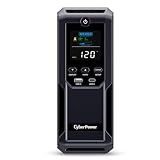 CyberPower CP1500AVRLCD3 Intelligent LCD UPS Battery Backup, 1500VA/900W, 12 Outlets, 2 USB Ports, AVR, Mini Tower, UL Certified