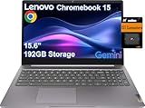 Lenovo Chromebook 15 IdeaPad 3i (15.6" FHD, 4GB RAM, 192GB Storage (64GB eMMC + 128GB SD Card), 2TB Cloud Storage, Intel Celeron) Home & Student, Webcam, 10-Hour Long Battery Life, Wi-Fi 6, Chrome OS