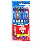 Colgate Extra Clean Toothbrush, Medium Toothbrush for Adults, 6 Pack