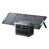 Anker SOLIX C1000 Gen 2 Portable Power Station with 200W Solar Panel, 2,000W (Peak 3,000W) Solar Generator, Full Charge in 49 Min, 1,024Wh LiFePO4 Battery for Home Backup, Power Outages, and Camping