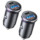 LISEN 54W Car Phone Charger USB C, Cigarette Lighter Adapter, Car Accessories for iPhone, USB C Car Charger Adapter USBC Type C 12v, Fit for iPhone 16E 16 15 14 13 12 Samsung S25 Google iPad Android