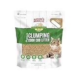 Nature’s Miracle Premium Clumping Corn Cob Litter, 10 Pounds, Made With Real Corn Cob For Fast-Clumping Litter For Multi-Cat Households