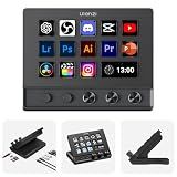 ULANZI D200X Creative Deck Macro Keyboard, 14 LCD Keys & 3 Encoder Knobs, 8-in-1 Hub w 4K HDMI, 3.5mm Audio, SD/TF Reader, USB 3.2 10Gbps, for Video Editing/Streaming/Smart Home PC, Mac