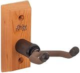 String Swing Ukulele Wall Mount Stand for Mandolin Uke Concert Pineapple Soprano Tenor and Baritone Compatible Case Alternative Kit for Home or Studio – Cherry Hardwood