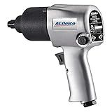 ACDelco ANI405A Heavy Duty Twin Hammer ½” 500 ft-lbs. 5-Speed Pneumatic Impact Wrench Tool Kit