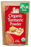 Organic Turmeric Powder 2 LB Bulk Bag - Lab Tested, 100% Raw with Curcumin, Reports Available, Pure, USDA Organic & Non-GMO from India by Jiva Organics