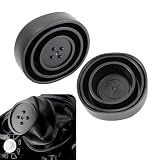 Zosgrew 2 PCS Car Forward Light Dust Cover, 2.16-3.74" Rubber Lamp Bulb Housing Cap, for Light Bulb Opening Ranging From 2.5", 2.75", 3.5",4" Conversion Accessories, for Most Cars (Black)