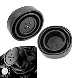 Zosgrew 2 PCS Car Forward Light Dust Cover, 2.16-3.74" Rubber Lamp Bulb Housing Cap, for Light Bulb Opening Ranging From 2.5", 2.75", 3.5",4" Conversion Accessories, for Most Cars (Black)