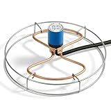 Farm Innovators 1500 Watt Cast Aluminum Submergible Water Tank Heater Deicer with Self Regulating Thermostat for Farm and Home, Silver