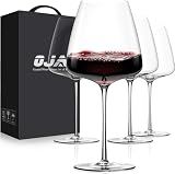 OJA Wine Glasses Set, Crystal Hand Blown Red Wine Glass Set of 4, 23 oz