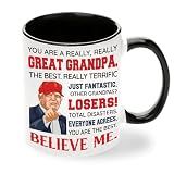 Viberty Grandpa Father Day Gift - Grandpa Gifts - Best Grandfather Ever Gifts From Grandchildren - Funny Gift For Grandfather - Father's Day Birthday Christmas Idea - Grandpas Ceramic Mug11 Oz