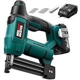 NEU MASTER Nail Gun Cordless with Battery Powered - 18 Gauge 2 in 1 Brad Nailer/Staple Gun, 20V Max. 2.0Ah Battery & Charger, 800 Nails & 200 Staples Included