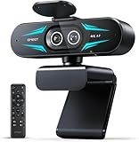 EMEET C60E Dual-Camera 4K Webcam for Streaming, Wide-Angle and Telephoto Cameras, Max 11X Hybrid Zoom & PDAF Autofocus, Remote Control, RGB Lighting, 2 Mics, Ideal for Livestreaming and Online Meeting
